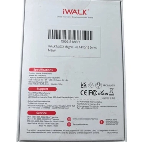 iWALK 6000mAh Magnetic Power Bank with Stand – Purple, New - Picture 2 of 3